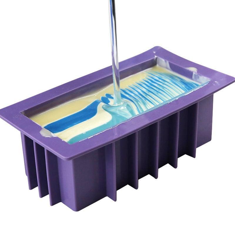 Swirl Silicone Soap Mold with Acrylic Separators