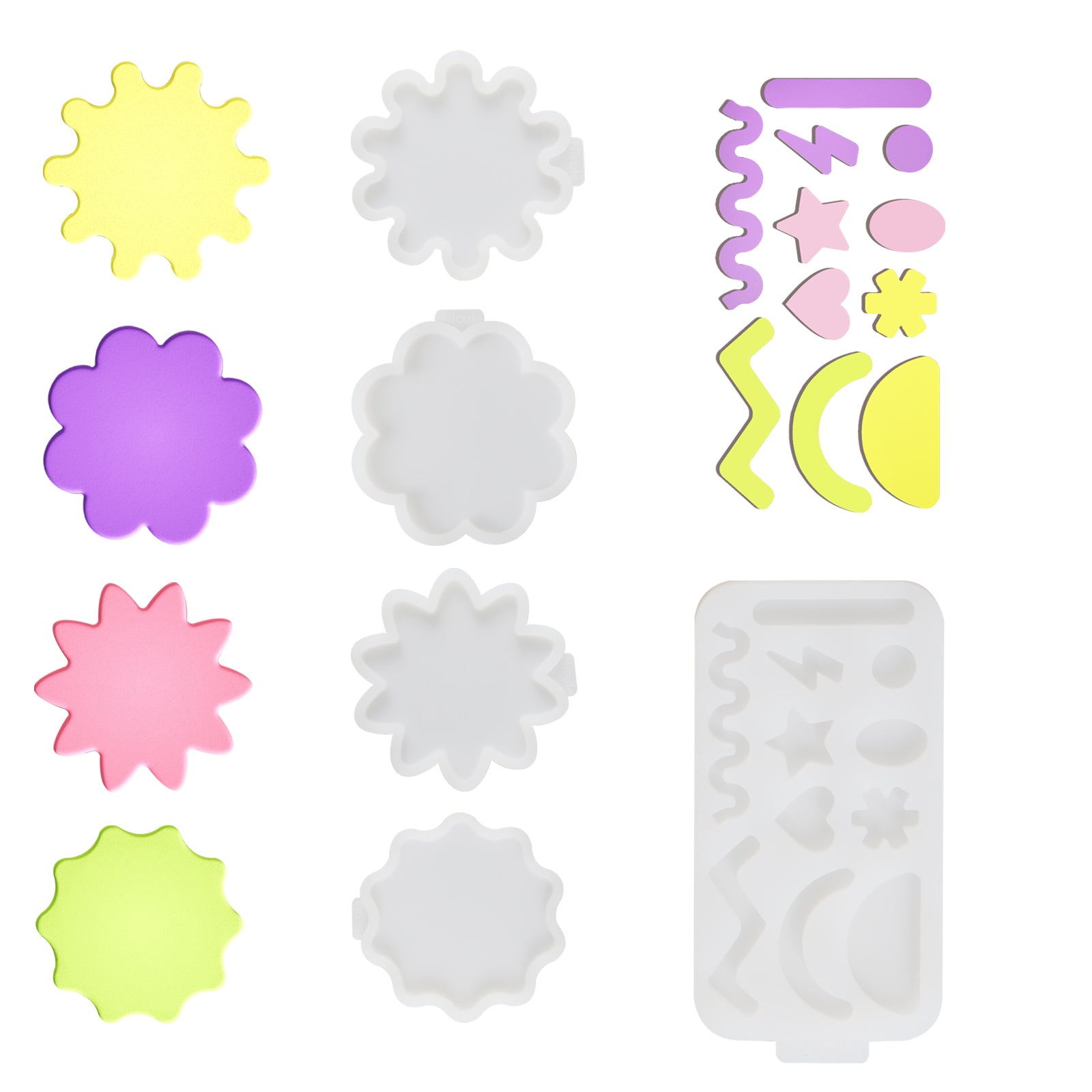 Smiley Coaster Concrete Silicone Mold