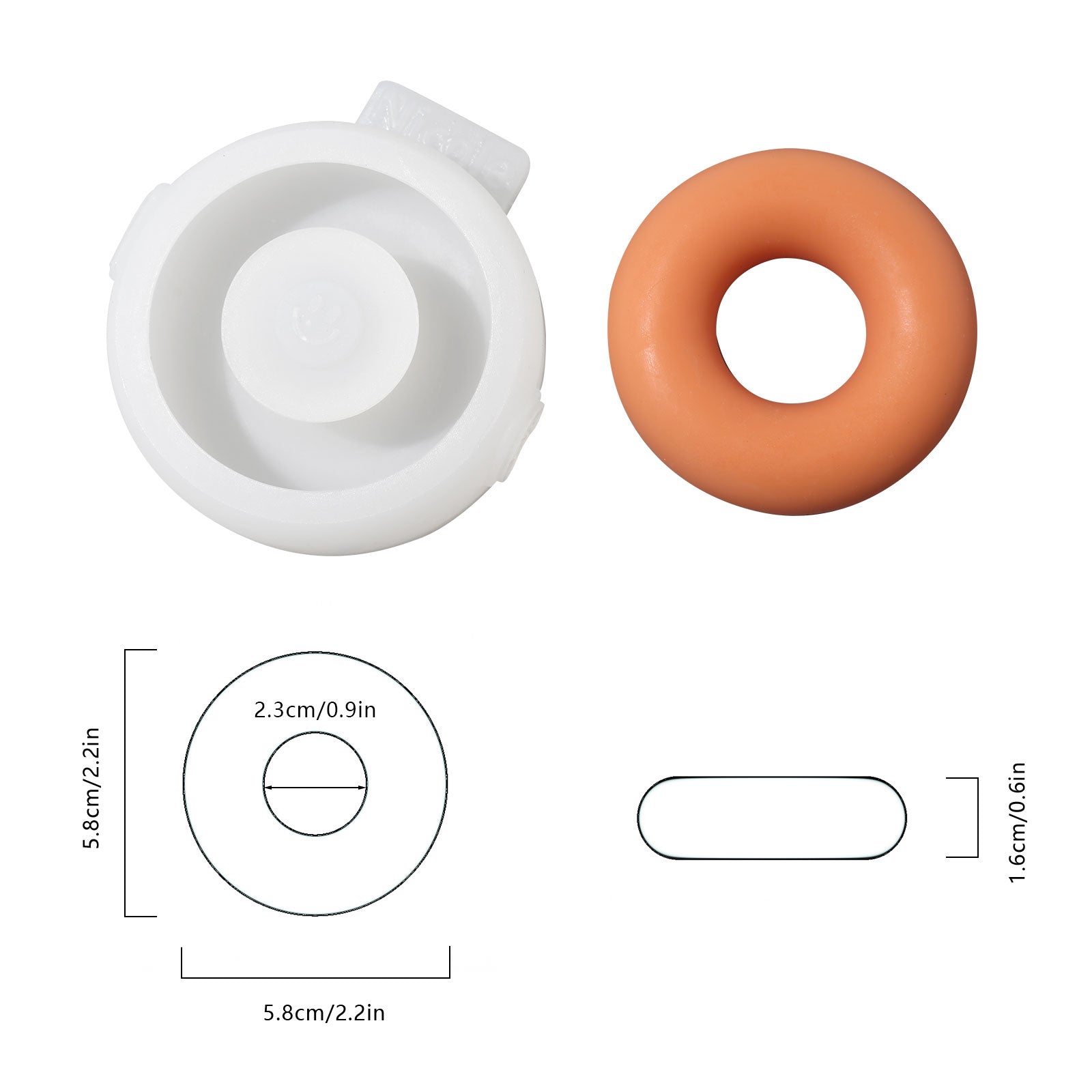 積み重ね可能なモジュラーキャンドルシリコン型