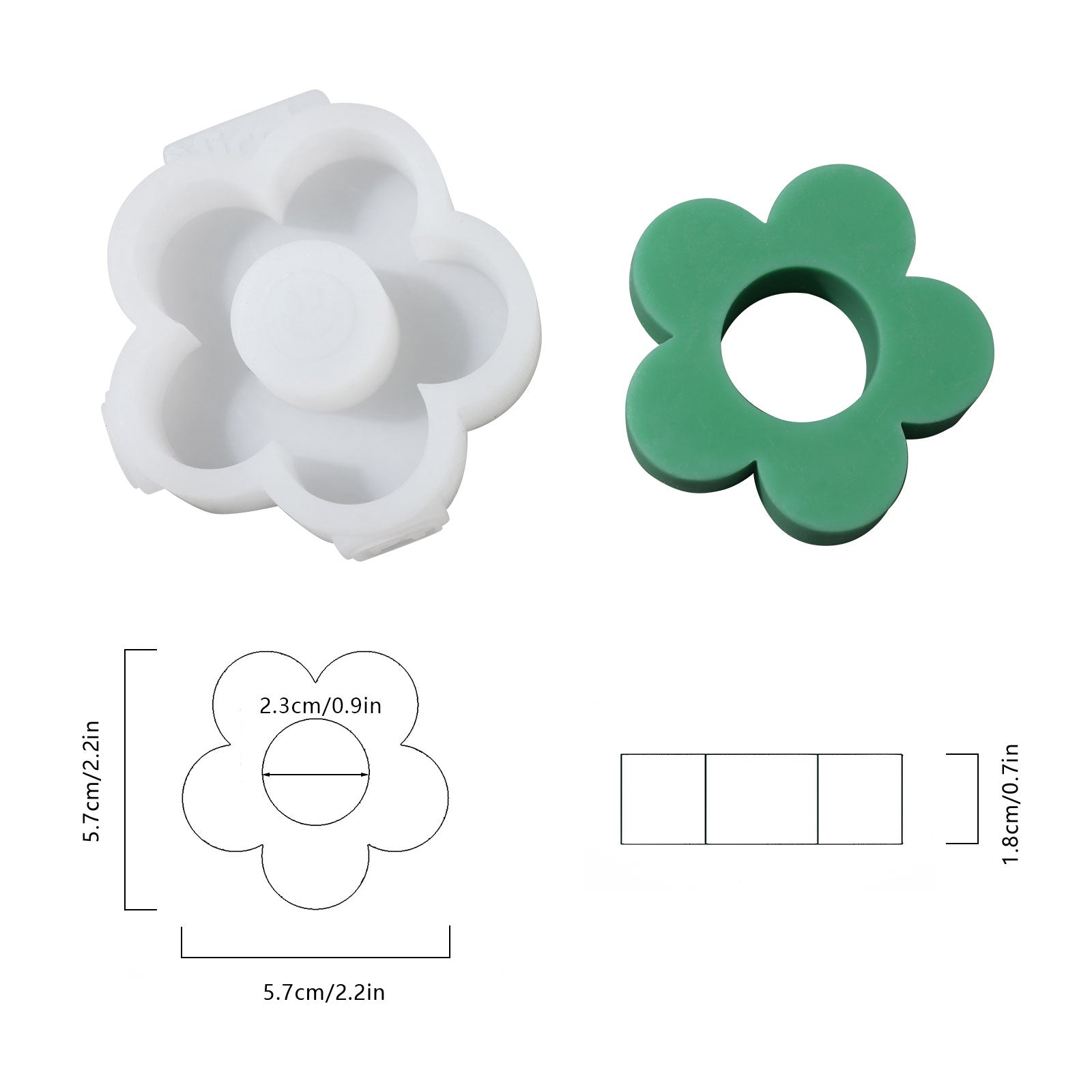 積み重ね可能なモジュラーキャンドルシリコン型