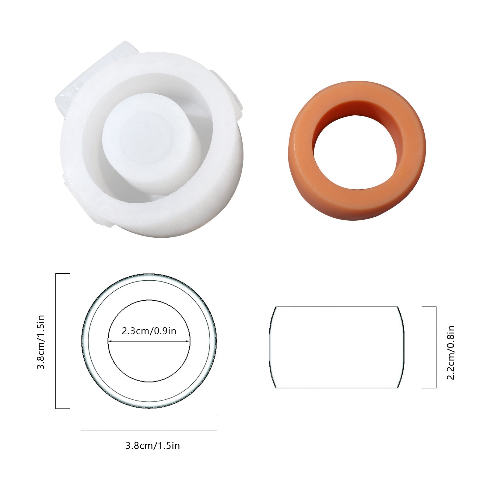 積み重ね可能なモジュラーキャンドルシリコン型