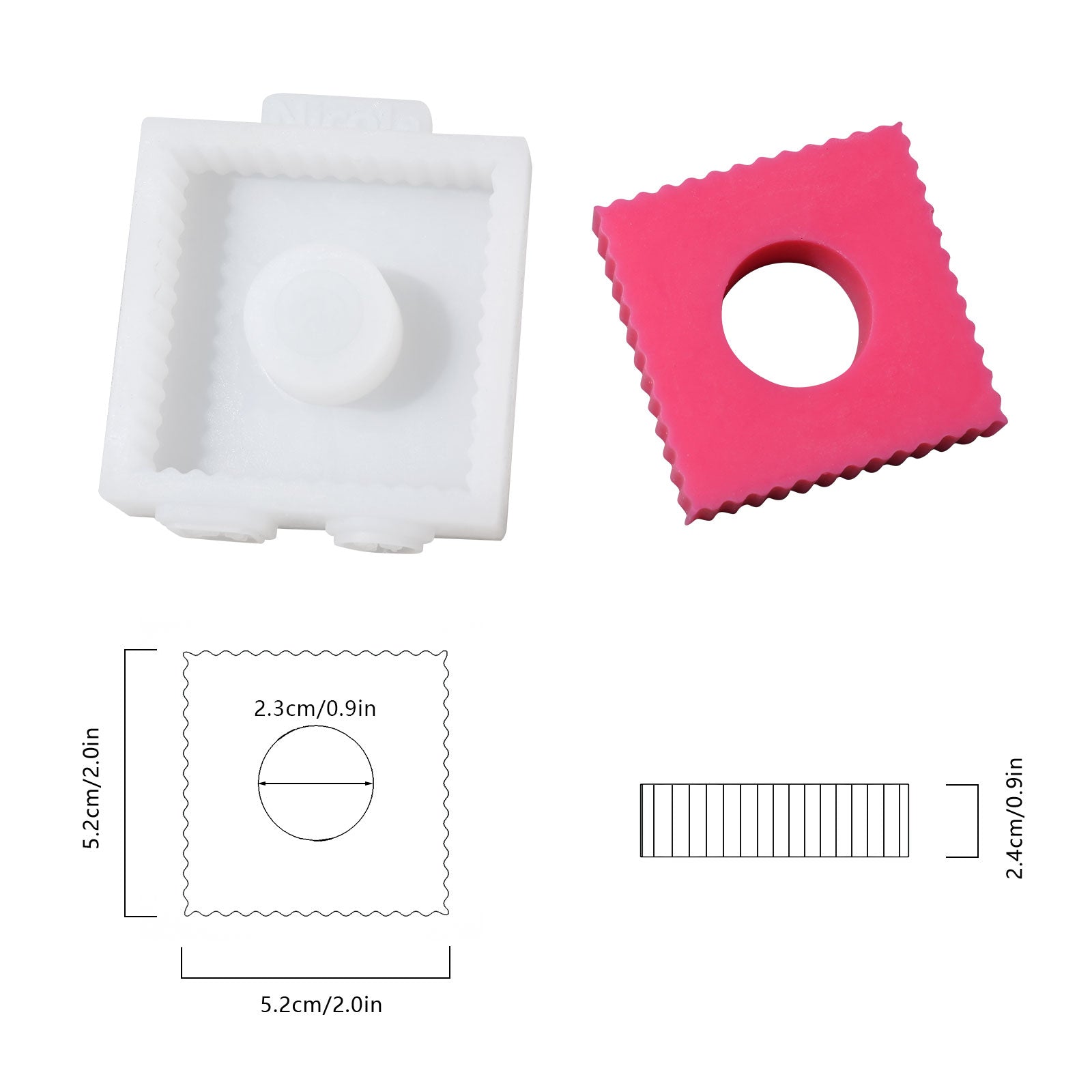 積み重ね可能なモジュラーキャンドルシリコン型