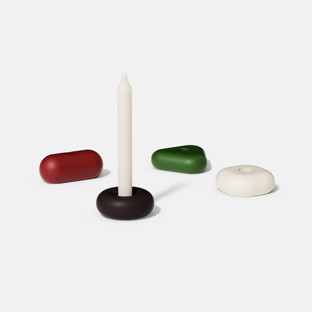 قالب سيليكون لحامل شموع مخروطي هندسي