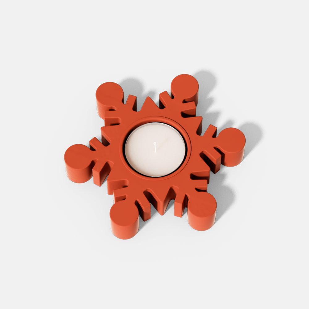 Christmas Snowflake Tealight Candle Holder Silicone Mold